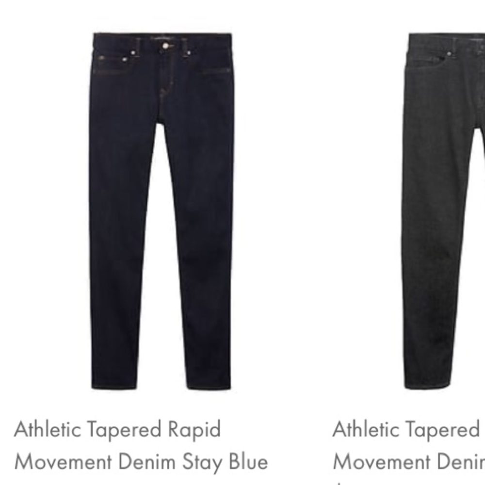 Banana Republic Rapid Movement Denim in Stay Blue
